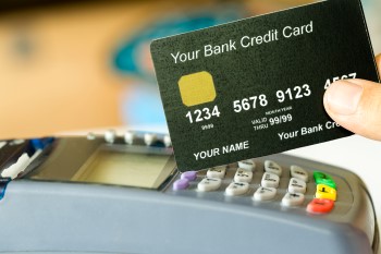 Credit card with processor.